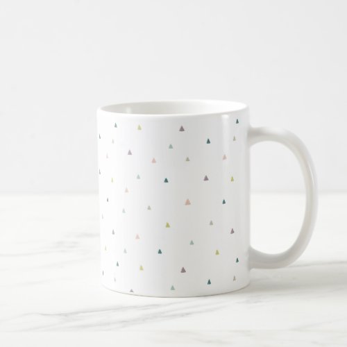 Pastel Triangle Doodle Pattern Coffee Mug