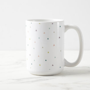 Pastel Triangle Doodle Pattern Coffee Mug