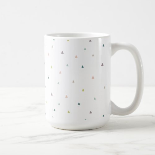 Pastel Triangle Doodle Pattern Coffee Mug