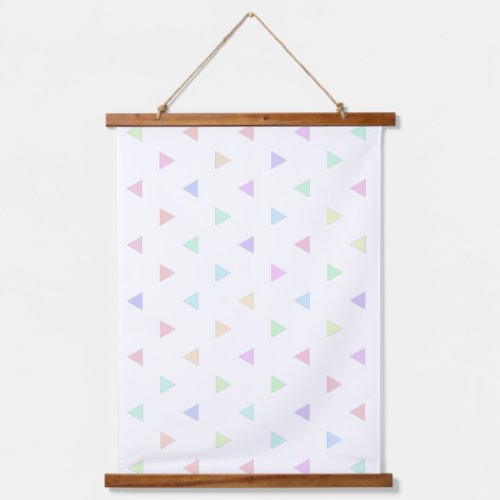 Pastel Triangles Pattern Hanging Tapestry