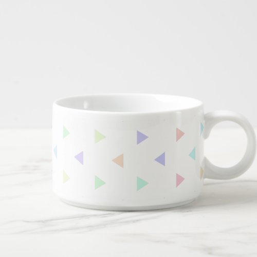 Pastel Triangles Pattern Multicolor Chilli Mug