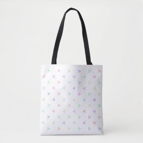 Pastel Triangles Pattern Multicolor Tote Bag