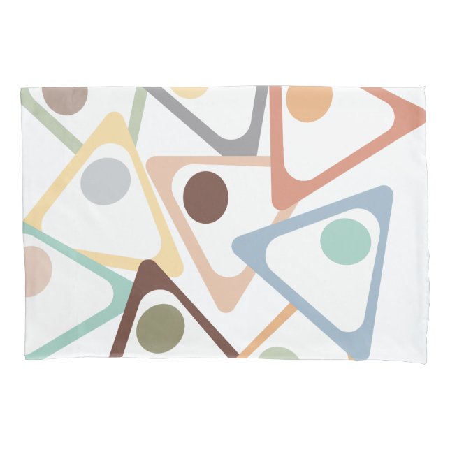 Pastel Triangles  Pillow Case (Front)