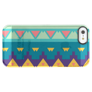 Pastel tribal design clear iPhone SE/5/5s case