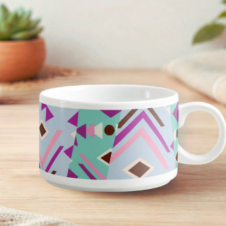 Pastel Tribal Geometry Bowl