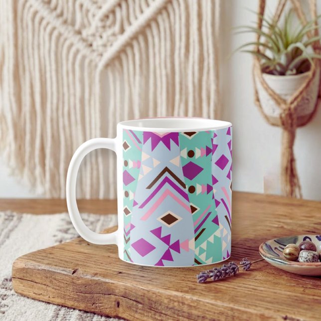 Pastel Tribal Geometry Coffee Mug (Creator Uploaded)