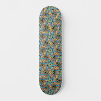 Pastel Tribal Hand Drawn Pattern Skateboard