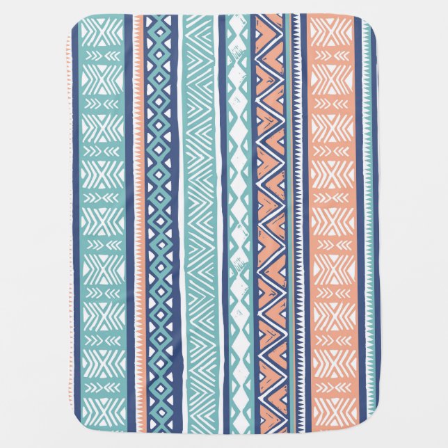 Pastel tribal Navajo: seamless pattern. Baby Blanket (Front)