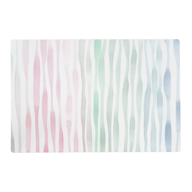 Pastel Trio Square Placemat (Front)