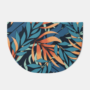 Pastel Tropical Abstract Botanicals Doormat