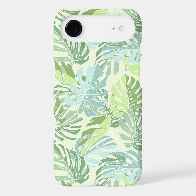 Pastel Tropical Palm Leaves Case-Mate iPhone Case (Back)