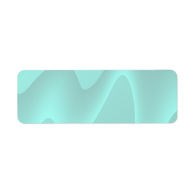 Pastel Turquoise Abstract Swirl Image. Label (Front)