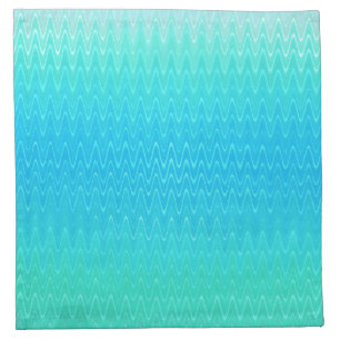 Pastel Turquoise Blue Green Pattern Cloth Napkin
