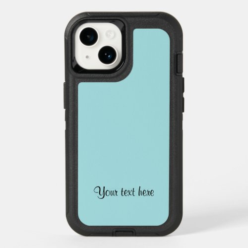 Pastel Turquoise Color TEMPLATE OtterBox iPhone 14 Case