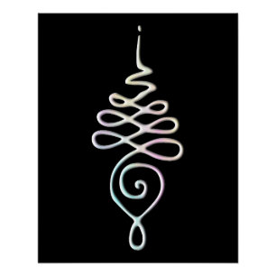 Pastel Unalome Poster