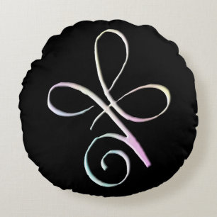 Pastel Unconditional Love Round Pillow