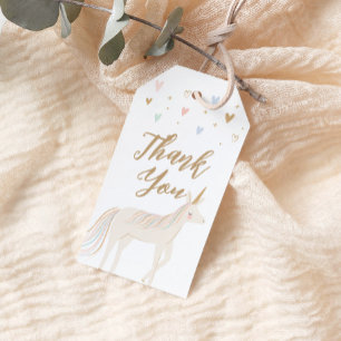 Pastel Unicorn Birthday Gift Tags