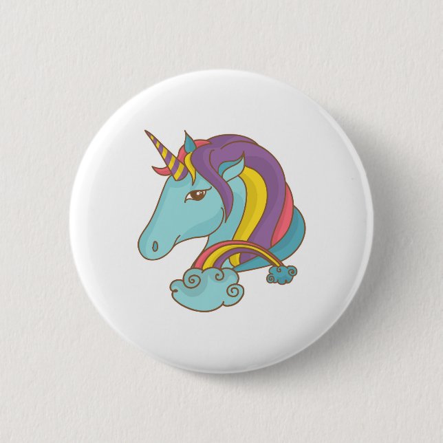 Pastel Unicorn Button (Front)