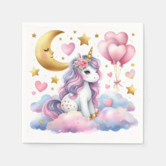 Pastel Unicorn  Napkins