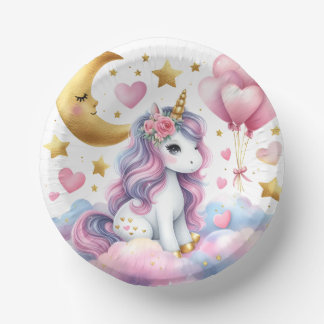 Pastel Unicorn  Paper Bowls