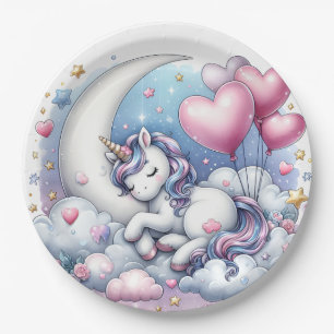 Pastel Unicorn Paper Plates