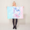 Pastel Unicorn Personalized Fleece Unicorn Blanket