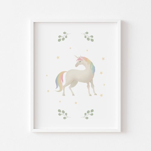 Pastel Unicorn poster