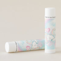 Pastel Unicorn Rainbow Baby Shower Lip Balm Favors