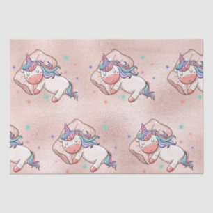 Pastel Unicorn Sleeping   Tissue Paper