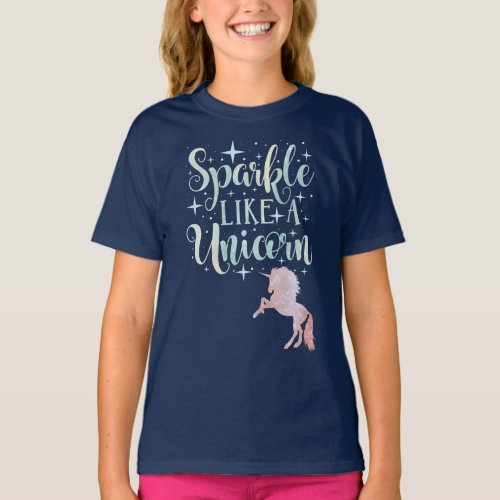 Pastel Unicorn Sparkle T_Shirt