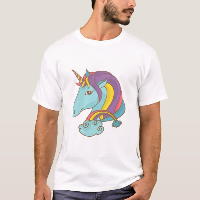 Pastel Unicorn T-Shirt (Front)