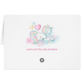 Pastel Unicorn Thank You Cards (Back Horizontal)