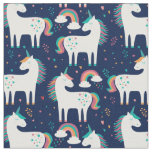 Pastel Unicorns &amp; Rainbows Fabric