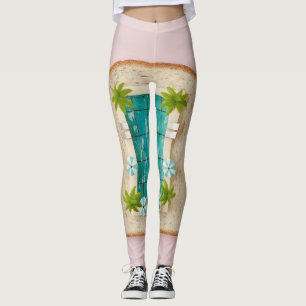 Pastel Vaporwave Pool Toast Leggings