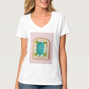 Pastel Vaporwave Pool Toast T-Shirt
