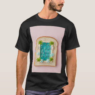 Pastel Vaporwave Pool Toast T-Shirt