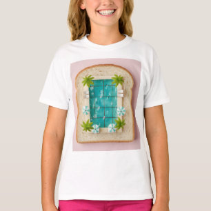 Pastel Vaporwave Pool Toast T-Shirt