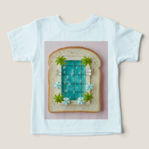 Pastel Vaporwave Pool Toast Toddler T-shirt