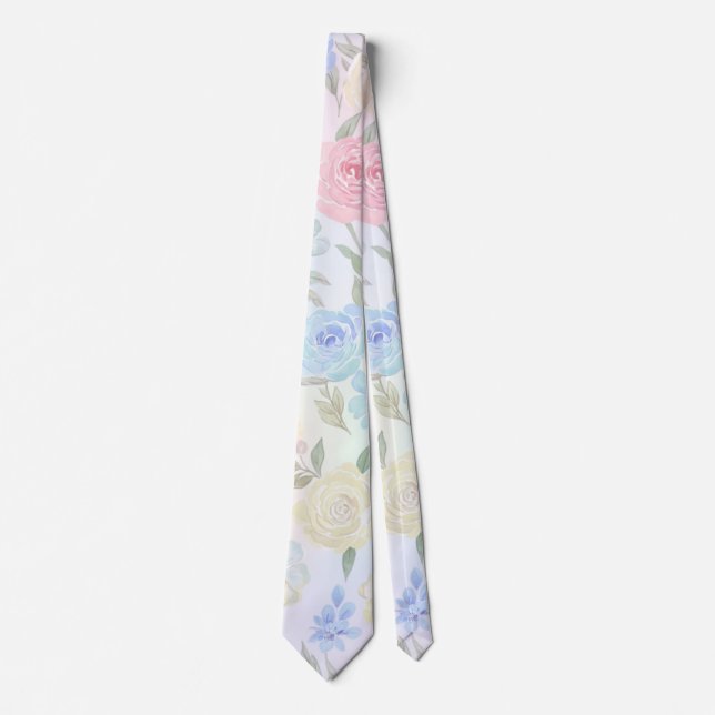 Pastel vintage  neck tie (Front)