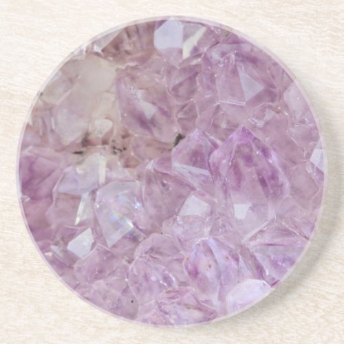 Pastel Violet Crystal Quartz Coaster