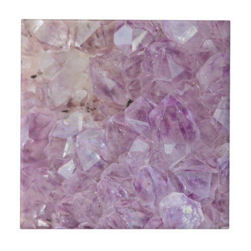 Pastel Violet Crystal Quartz Tile