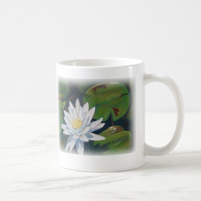 Pastel Water Lily Coffee Mug (Right)