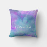 Pastel Watercolor Butterfly Colorful Spring Throw Pillow at Zazzle