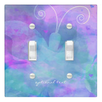 Pastel Watercolor Butterfly Party Colorful Fun Light Switch Cover