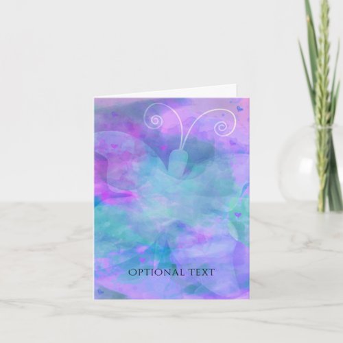 Pastel Watercolor Butterfly Personalized Thank You