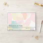 Pastel Watercolor Camouflage Add Your Name HP Laptop Skin (Desk)