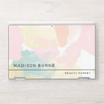 Pastel Watercolor Camouflage Add Your Name Hp Laptop Skin at Zazzle