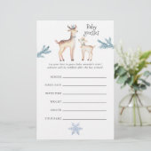 Pastel Watercolor Christmas Baby Shower Guesses (Standing Front)