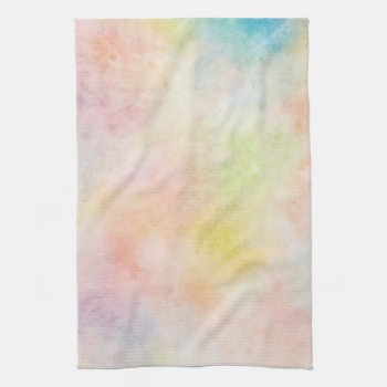 Pastel Watercolor Design Kitchen Towel by Home_Suite_Home at Zazzle