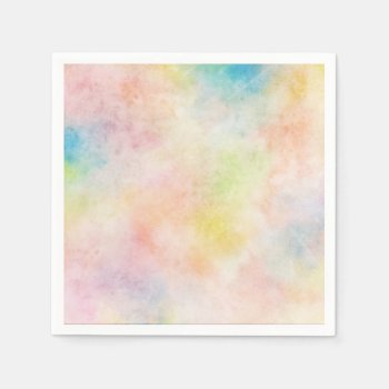 Pastel Watercolor Design Paper Napkin by Home_Suite_Home at Zazzle